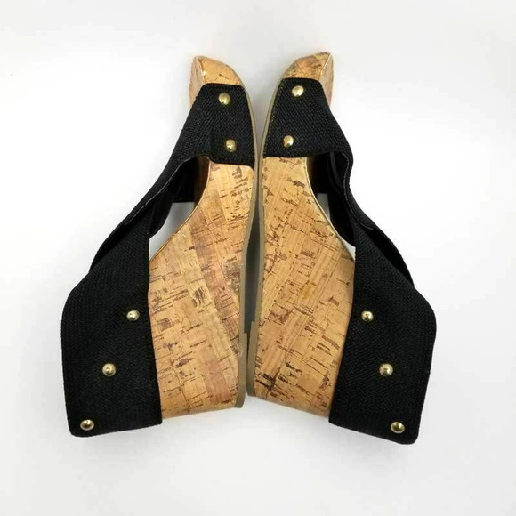 Montego Bay Club Slide Studded Sandals Black Sz 8 - Picture 7 of 12